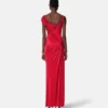 Viscose-Jersey Draped Gown