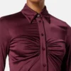 Viscose-Jersey Midi Shirt Dress