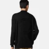Wool-Blend Half-Zip Knit Sweater