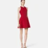 Wool-Blend Sculptural Mini Dress