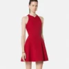 Wool-Blend Sculptural Mini Dress