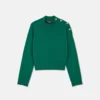 Wool-Cashmere Knit Boxy Sweater