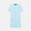 Wool-Cashmere Knit Shirt Dress