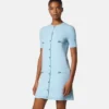 Wool-Cashmere Knit Shirt Dress