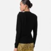 Wool Knit Draped Sweater