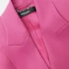 Wool Single-Breasted DV Blazer
